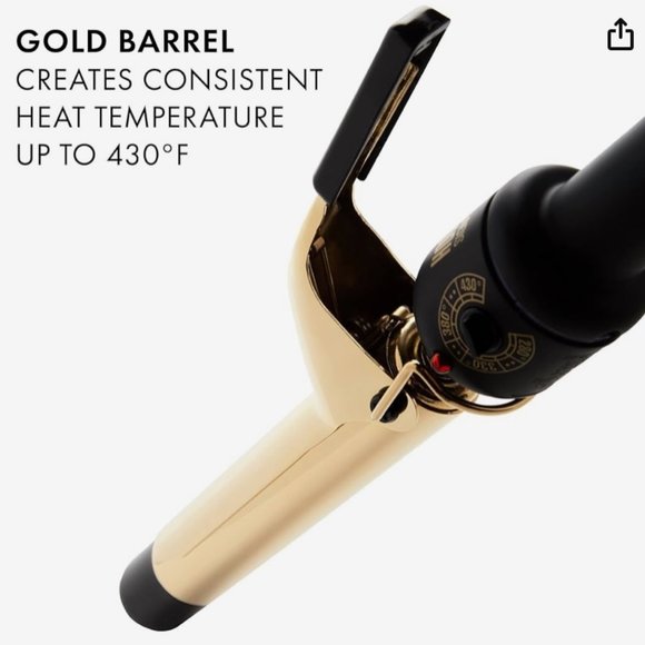 Hot Tools Signature Series 1" Gold Curling Iron/Wand - Picture 3 of 13